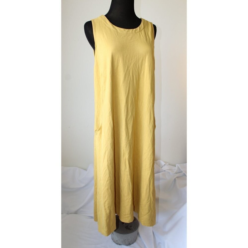 J. Jill Wearever Collection A-line Chamomile Maxi Dress Large Pockets Fall Comfy - Picture 3 of 9